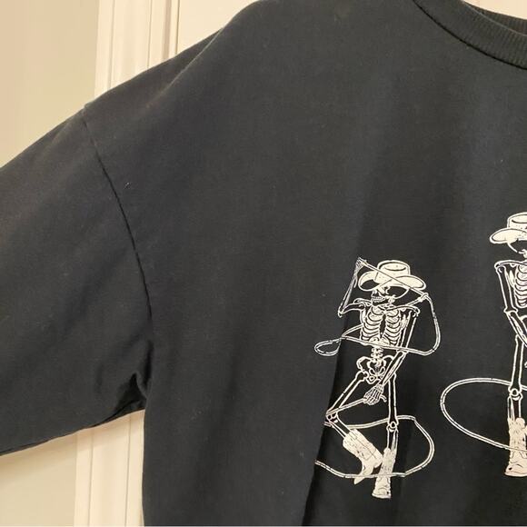 ALTAR’D STATE • Black Cowboy Skeleton Country Roads Sweatshirt Pullover - Picture 4 of 7